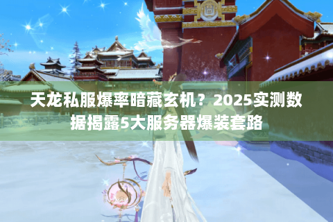 天龙私服爆率暗藏玄机?2025实测数据揭露5大服务器爆装套路 天龙私服爆率暗藏玄机?2025实测数据揭露5大服务器爆装套路