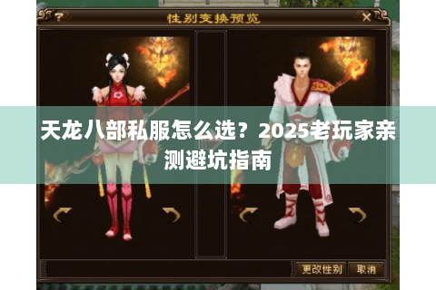 天龙八部私服怎么选？2025老玩家亲测避坑指南