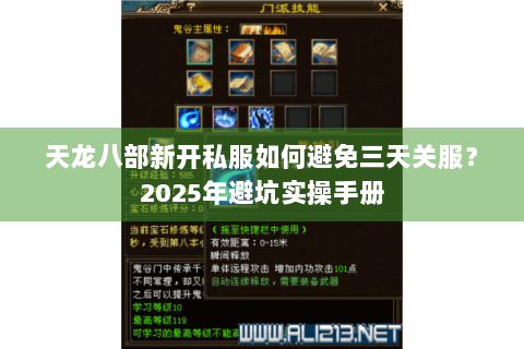 天龙八部新开私服如何避免三天关服？2025年避坑实操手册