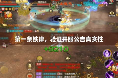第一条铁律,验证开服公告真实性 第一条铁律,验证开服公告真实性
