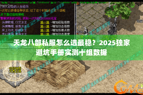 天龙八部私服怎么选最稳?2025独家避坑手册实测十组数据 天龙八部私服怎么选最稳?2025独家避坑手册实测十组数据