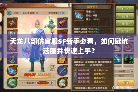 天龙八部仿官服SF新手必看，如何避坑选服并快速上手？
