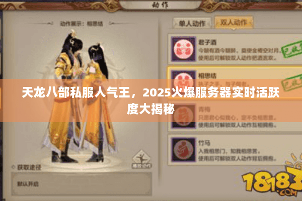 天龙八部私服人气王,2025火爆服务器实时活跃度大揭秘 天龙八部私服人气王,2025火爆服务器实时活跃度大揭秘