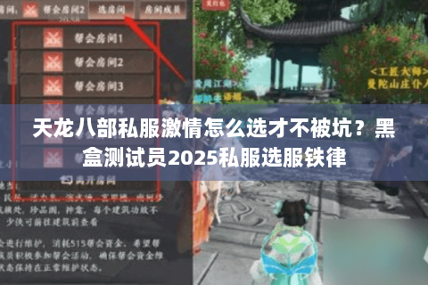 天龙八部私服激情怎么选才不被坑？黑盒测试员2025私服选服铁律