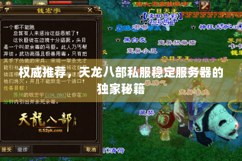 权威推荐，天龙八部私服稳定服务器的独家秘籍