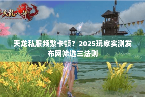 天龙私服频繁卡顿？2025玩家实测发布网筛选三法则