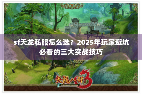 sf天龙私服怎么选？2025年玩家避坑必看的三大实战技巧