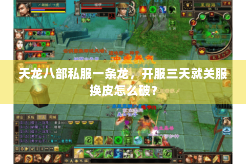 天龙八部私服一条龙，开服三天就关服换皮怎么破？