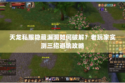 天龙私服隐藏漏洞如何破解？老玩家实测三招避坑攻略