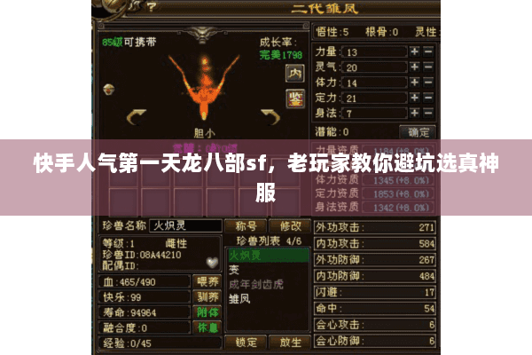 快手人气第一天龙八部sf，老玩家教你避坑选真神服