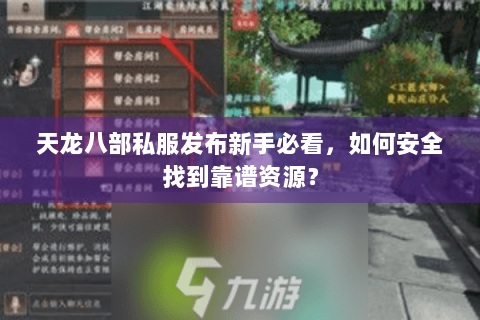 天龙八部私服发布新手必看，如何安全找到靠谱资源？