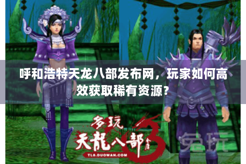 呼和浩特天龙八部发布网,玩家如何高效获取稀有资源? 呼和浩特天龙八部发布网,玩家如何高效获取稀有资源?