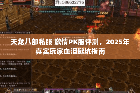 天龙八部私服 激情PK服评测，2025年真实玩家血泪避坑指南