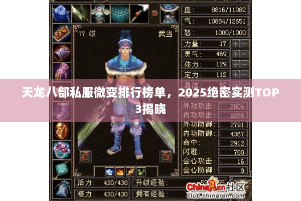 天龙八部私服微变排行榜单,2025绝密实测TOP3揭晓 天龙八部私服微变排行榜单,2025绝密实测TOP3揭晓