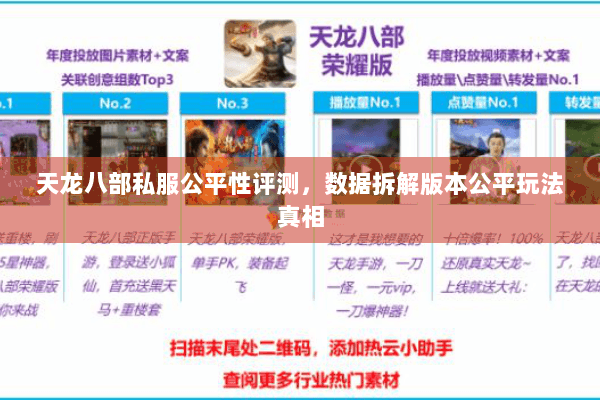 天龙八部私服公平性评测,数据拆解版本公平玩法真相 天龙八部私服公平性评测,数据拆解版本公平玩法真相