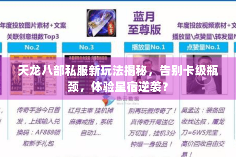 天龙八部私服新玩法揭秘,告别卡级瓶颈,体验星宿逆袭? 天龙八部私服新玩法揭秘,告别卡级瓶颈,体验星宿逆袭?