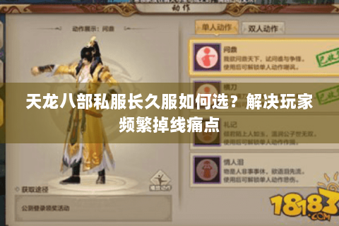 天龙八部私服长久服如何选?解决玩家频繁掉线痛点 天龙八部私服长久服如何选?解决玩家频繁掉线痛点