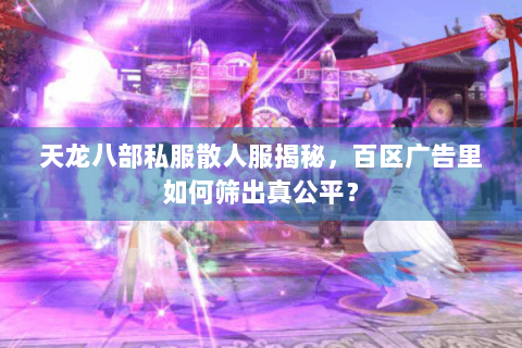 天龙八部私服散人服揭秘,百区广告里如何筛出真公平? 天龙八部私服散人服揭秘,百区广告里如何筛出真公平?