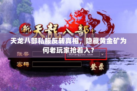 天龙八部私服反转真相,隐藏黄金矿为何老玩家抢着入? 天龙八部私服反转真相,隐藏黄金矿为何老玩家抢着入?