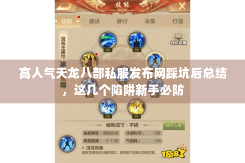 高人气天龙八部私服发布网踩坑后总结，这几个陷阱新手必防