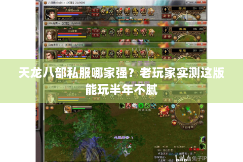 天龙八部私服哪家强?老玩家实测这版能玩半年不腻 天龙八部私服哪家强?老玩家实测这版能玩半年不腻