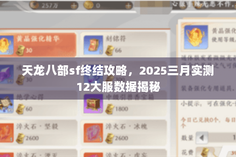 天龙八部sf终结攻略,2025三月实测12大服数据揭秘 天龙八部sf终结攻略,2025三月实测12大服数据揭秘