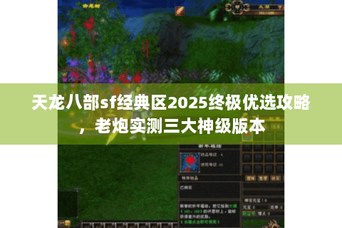 天龙八部sf经典区2025终极优选攻略,老炮实测三大神级版本 天龙八部sf经典区2025终极优选攻略,老炮实测三大神级版本