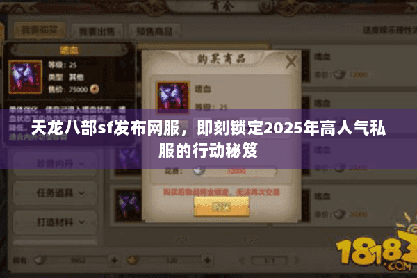 天龙八部sf发布网服,即刻锁定2025年高人气私服的行动秘笈 天龙八部sf发布网服,即刻锁定2025年高人气私服的行动秘笈