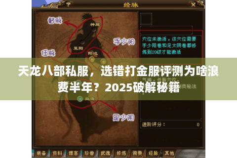 天龙八部私服,选错打金服评测为啥浪费半年?2025破解秘籍 天龙八部私服,选错打金服评测为啥浪费半年?2025破解秘籍