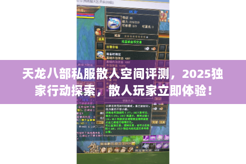 天龙八部私服散人空间评测，2025独家行动探索，散人玩家立即体验！