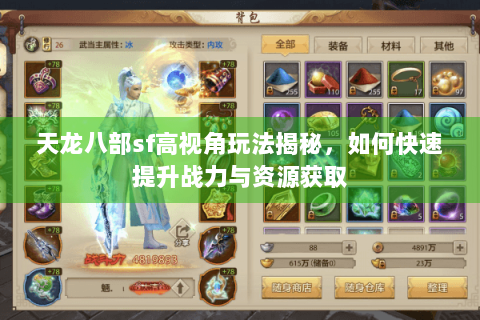 天龙八部sf高视角玩法揭秘，如何快速提升战力与资源获取