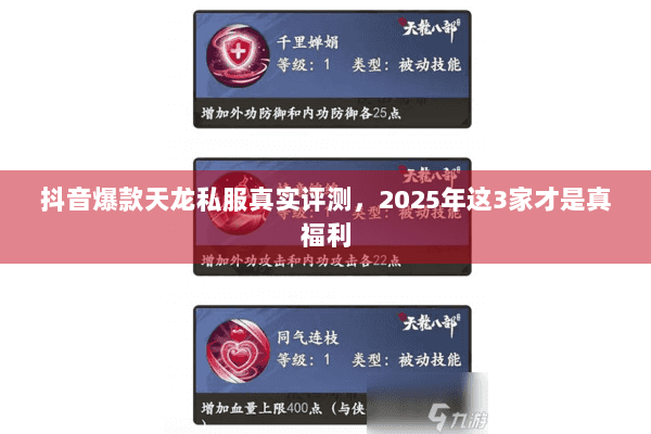 抖音爆款天龙私服真实评测,2025年这3家才是真福利 抖音爆款天龙私服真实评测,2025年这3家才是真福利