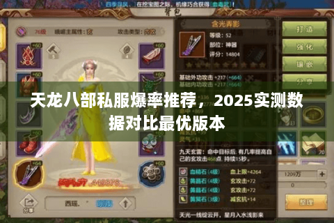 天龙八部私服爆率推荐，2025实测数据对比最优版本
