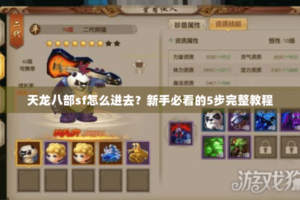 天龙八部sf怎么进去?新手必看的5步完整教程 天龙八部sf怎么进去?新手必看的5步完整教程