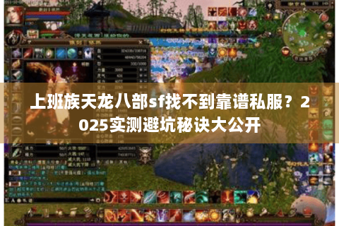 上班族天龙八部sf找不到靠谱私服?2025实测避坑秘诀大公开 上班族天龙八部sf找不到靠谱私服?2025实测避坑秘诀大公开