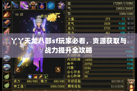 丫丫天龙八部sf玩家必看,资源获取与战力提升全攻略 丫丫天龙八部sf玩家必看,资源获取与战力提升全攻略