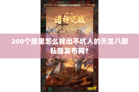 200个服里怎么找出不坑人的天龙八部私服发布网？
