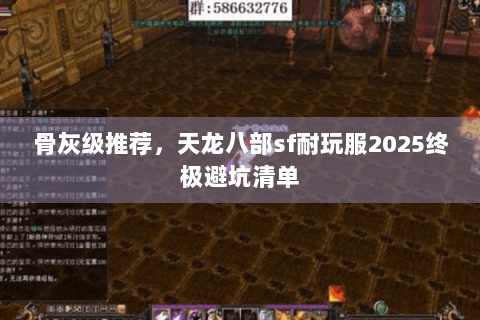 骨灰级推荐，天龙八部sf耐玩服2025终极避坑清单