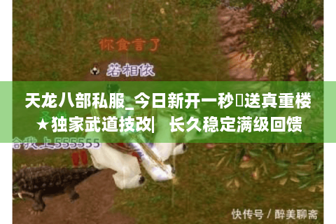 天龙八部私服_今日新开一秒◈送真重楼★独家武道技改▏长久稳定满级回馈