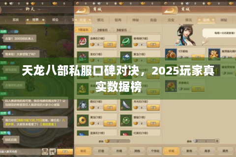 天龙八部私服口碑对决,2025玩家真实数据榜 天龙八部私服口碑对决,2025玩家真实数据榜