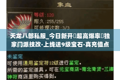 天龙八部私服_今日新开➤超高爆率◀独家门派技改·上线送9级宝石·真充值点免费刷 天龙八部私服_今日新开➤超高爆率◀独家门派技改·上线送9级宝石·真充值点免费刷