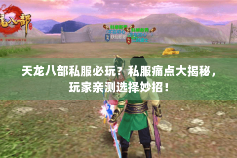 天龙八部私服必玩？私服痛点大揭秘，玩家亲测选择妙招！