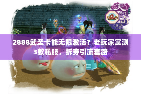 2888武圣卡能无限激活？老玩家实测3款私服，拆穿引流套路