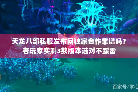 天龙八部私服发布网独家合作靠谱吗？老玩家实测3款版本选对不踩雷