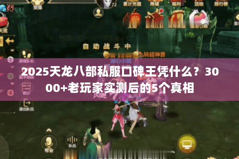 2025天龙八部私服口碑王凭什么？3000+老玩家实测后的5个真相