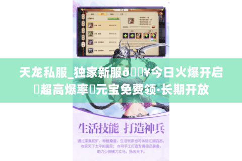 天龙私服_独家新服🔥今日火爆开启▷超高爆率◁元宝免费领·长期开放