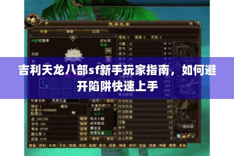 吉利天龙八部sf新手玩家指南，如何避开陷阱快速上手