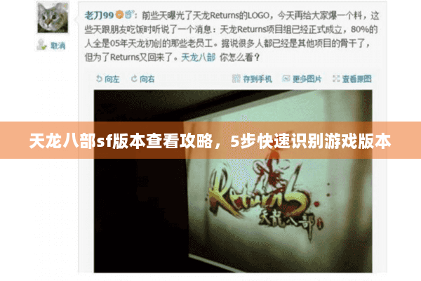 天龙八部sf版本查看攻略,5步快速识别游戏版本 天龙八部sf版本查看攻略,5步快速识别游戏版本