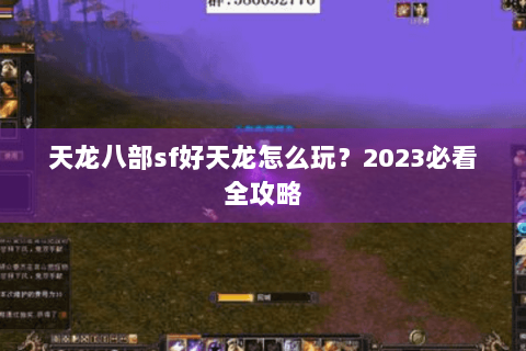 天龙八部sf好天龙怎么玩？2023必看全攻略