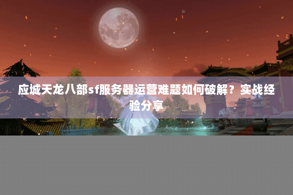 应城天龙八部sf服务器运营难题如何破解？实战经验分享
